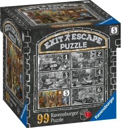 Ravensburger Pobeg Puzle Strašljivo Dvorec 5: Na Podstrešju