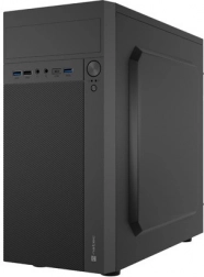 Natec Helix microATX mini tower z USB‑C, črna