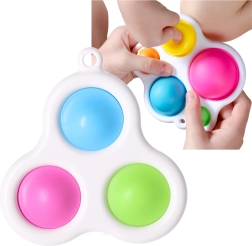 Senzorična igrača obesek za ključe Simple Dimple