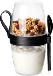 Vilde dvokomorni lonček za jogurt s priborom, 800 ml