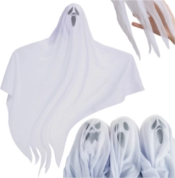 Ruhhy hanging Halloween ghosts 75 cm - 3 pieces