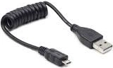 USB AM-Micro spiralni kabel 20-60 cm