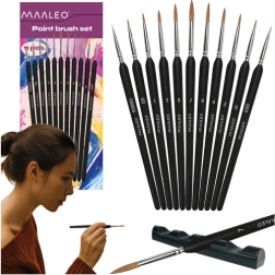 Painting Brush Set with Stand Maaleo 11 pcs