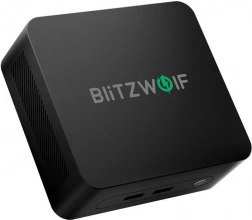 Mini PC BlitzWolf z Windows 11, Intel N100, 16 GB RAM, 512 GB SSD (črn)