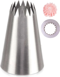 Cukrarska nastavka – odprta zvezda iz nerjavečega jekla