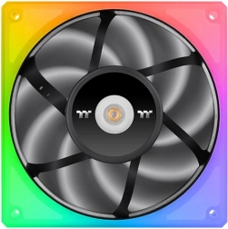 Ventilatorji Thermaltake ToughFan RGB 120 mm, komplet 3 kosi, črni