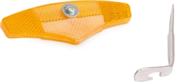 Oranžni odsevniki za napere kolesa 110 × 35 mm, 2 kosa