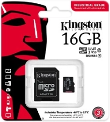 Industrijska pomnilniška kartica microSD 16 GB CL10 UHS‑I Kingston