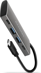 AXAGON HMC-4G2 USB-C hub 10 Gb/s, 2x USB-A + 2x USB-C, kabel 13 cm