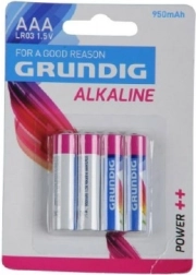Alkalne baterije AAA 1,5 V 4 kosi GRUNDIG