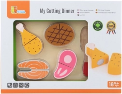 Lesena igrača za rezanje - meso