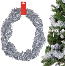 Božična srebrna lametasta girlanda 2 m