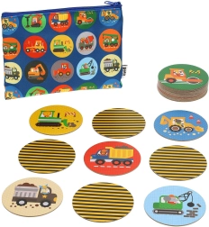 Petit Collage spominske kartice Gradbeni stroji