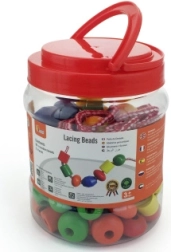 Nizanje lesenih kroglic