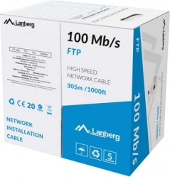 LAN kabel FTP 100 Mb/s 305 m siva