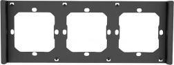 Okvir za stikalo SONOFF M5 80 trojni siv-črn