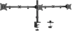 Nastavljiv namizni nosilec za tri monitorje 17–27 palcev, do 7 kg