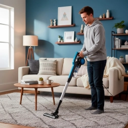 Pokončni sesalnik 3v1 600 W s kablom in ciklonsko filtracijo