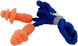 Ušesni čepki z vrvico, večkratna uporaba, dušenje 32 dB