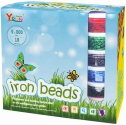 Likralne perlice za likanje 9000 kosov, komplet 18 barv