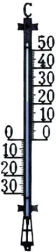 Zunanji stenski termometer 50 cm, črn