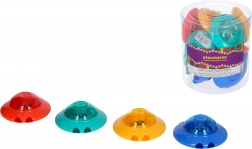 Ostrilo za dve svinčniki z zbiralnikom, okroglo