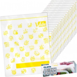 Vrečke z zadrgo za živila 18 × 23 cm, 20 kos