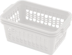 HEIDRUN Plastic Baskets 30 × 19.5 × 13 cm, set of 3, mixed colors