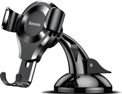 Gravitacijski nosilec telefona za avto BASEUS Osculum, črn
