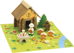 Jeujura lesena sestavljanka čebelnjak 50 delov