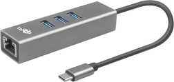 USB-C adapter z RJ45 + 3x USB-A vrata - 1000 Mb/s