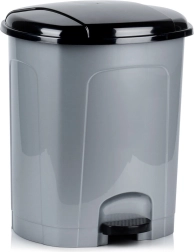 Plastični pedalni koš za odpadke 30 l – siv
