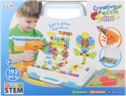 Vijačna konstrukcijska sestavljanka z vrtalnikom – 193 kosov