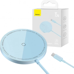 Magnetni brezžični polnilnik BASEUS Simple Mini3 15W moder