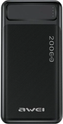 Power banka 20000 mAh P6K z zaslonom in 2× USB‑A