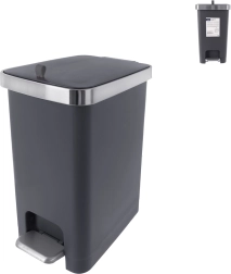 Orion Premier stopničasti koš za odpadke 15 l, siv