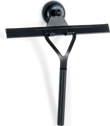 Črna strgala za steklo s priseskom in kljukico