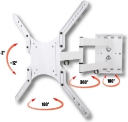 Nastavljiv bel stenski nosilec za LCD/LED 23 do 55 palcev