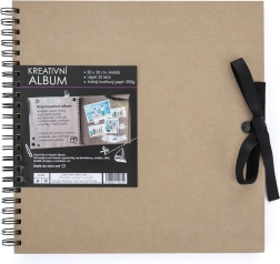 Kreativni album rjavo 30,5 x 30,5 cm