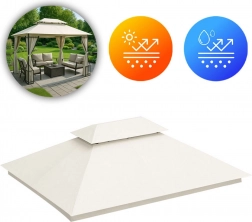 Nadomestna streha za vrtni paviljon 3x4 m, vodoodporna z prezračevalno odprtino MultiGarden