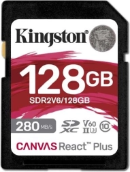 Pomnilniška kartica Kingston Canvas React Plus 128GB SD