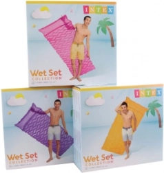 Napihljivo ležišče za vodo 229 × 86 cm z valovito strukturo in vzglavnikom