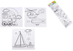 Pobarvanke-puzzle – 3 kosi