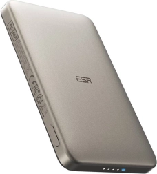 magnetna powerbanka esr qi2 magslim 5000 mah peščena