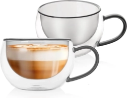 Termo kozarci z dvojno steno za kavo in čaj DOUBLE 300 ml, 2 kosa