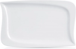 Porcelanast servirni krožnik MONA 28 × 18 cm