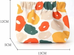 Večnamenska ženska kozmetična torbica za v torbico s cvetličnim vzorcem