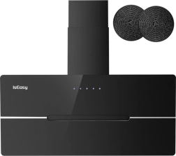 kuhinjska napa ISEASY TV5290D4-CC-I2, poševna črna 90 cm