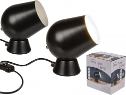 Kovinska namizna svetilka črna