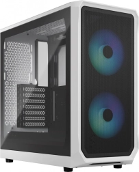 Računalniško ohišje Fractal Design Focus 2 RGB belo s prozornim toniranim steklom